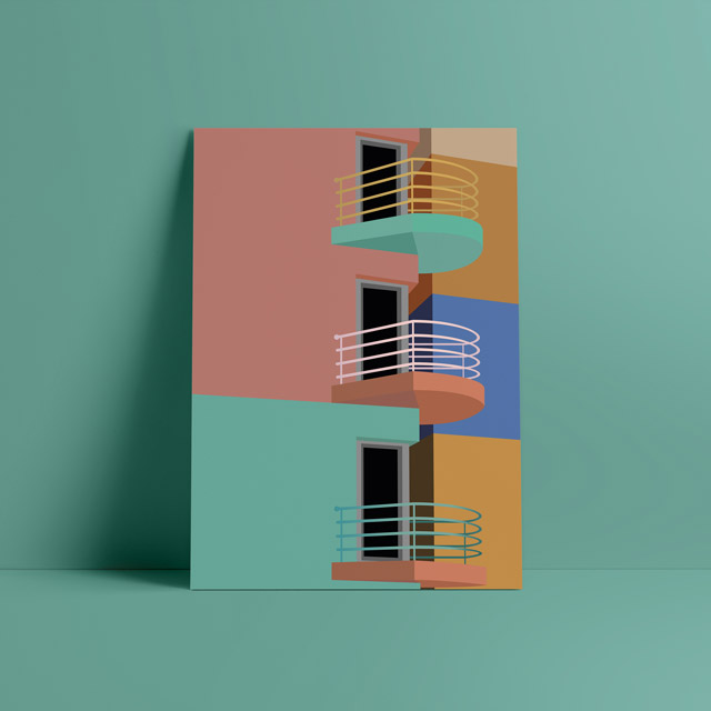 Poster Illustration Balkone