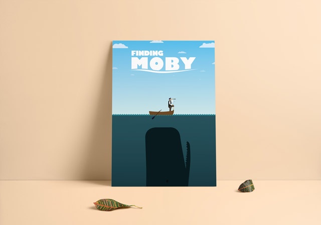 Poster Illustration Finding Moby